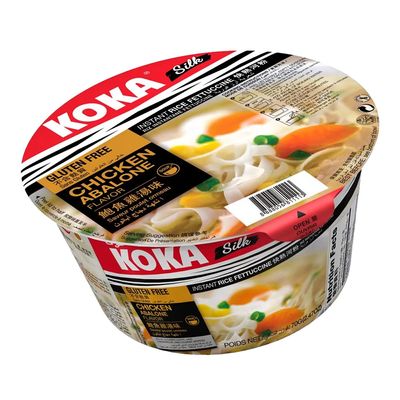 Koka Rice Noodles Instant Chicken Abalone Flavor Gluten Free 70 G