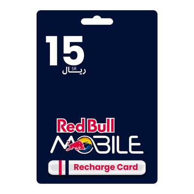  Red Bull Mobile Recharge Card 15 SAR