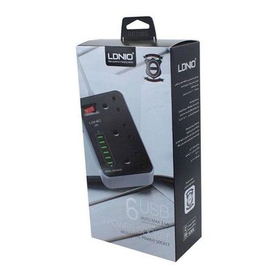 Ldinio Plug 3 Power Outlet With 2 Ports And 6 Usb Ports