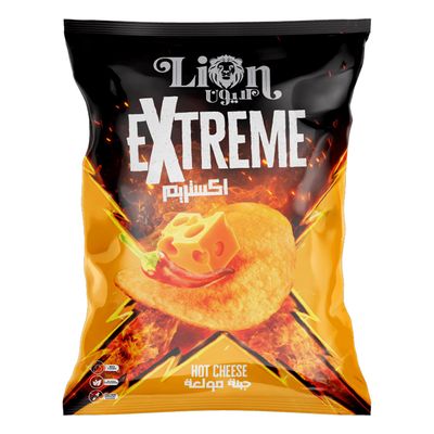 Lion Extreme Chips Hot Cheese Flavor - 80g
