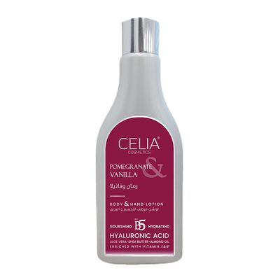 Celia Body & Hand Lotion Pomegranate & Vanilla - 200ml