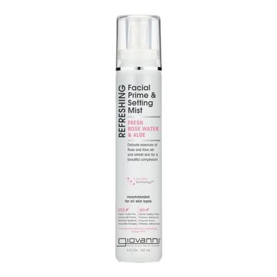 Giovanni Refreshing Facial Prime & Setting Mist Fresh Rose Water & Aloe - 147ml
