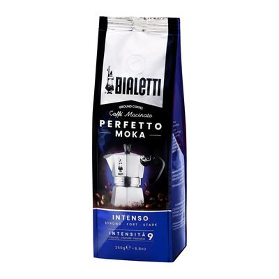 Bialetti Ground Coffee Perfetto Moka Intenso - Dark Roast ( Imported ) - 250g
