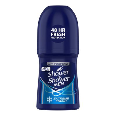 Shower To Shower Deodorant Roll-on For Men Extreme Fresh - 50ml