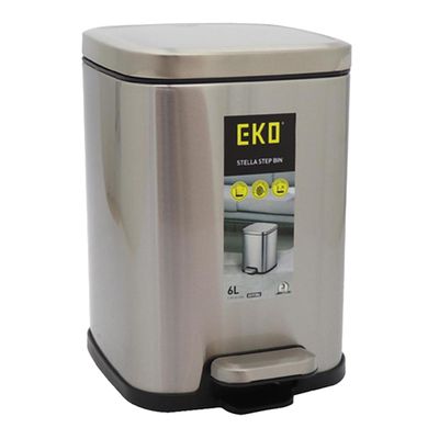 Eco Bucket Stainless Steels With Cover 6L - 91154