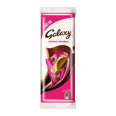 Galaxy Chocolate Bar With Cookie Crumble - 80g