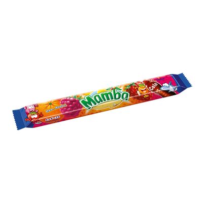Storck Mamba Fruit Chews Candy With Raspberry, Strawberry, Lemon, And Cola - 106g
