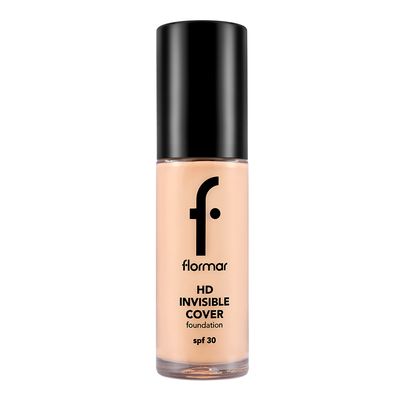 Flormar Invisible Cover HD Foundation Light Ivory - No. 40