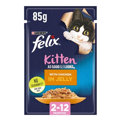 Purina Cat Food Felix Chicken in Jelly 2-12 Months 85 G