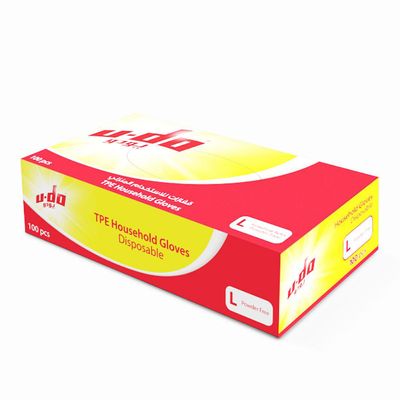 يودو قفازات للاستعمال مرة واحدة كبير 100 حبة