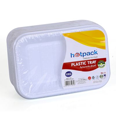 Hotpack Plastic Plates Rectangular No.2 1 Kg