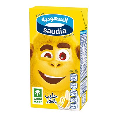 السعودية حليب بنكهة الموز 125 مل