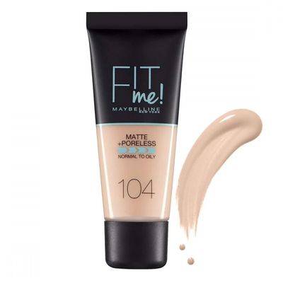 Maybelline Fit Me Matte & Poreless Foundation - 105 Natural Ivory - 30ml