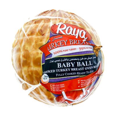 Raya Fresh Turkey Meat Baby Ball Smoked & Oven Roasted 500 G