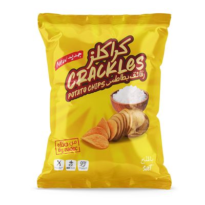 Nadec Crackles Potato Chips Salt Flavor - 40g