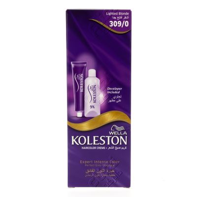 Koleston Hair Color Creme Lightest Blonde 309/0 50 ML
