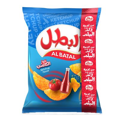 البطل شيبس بنكهة الكاتشب - 110 جرام