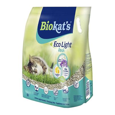 Biokat's Eco Light Fresh Clumping Cat Litter With Spring Blossom Scent - 5L