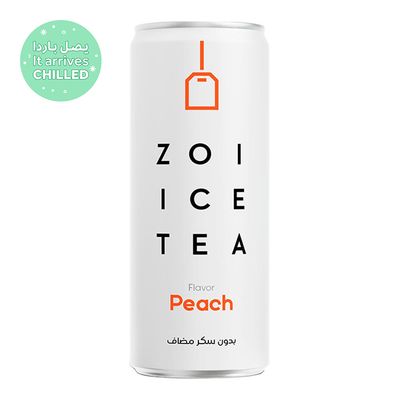 Zoi Ice Tea Peach Flavor No added Sugar 320 ML