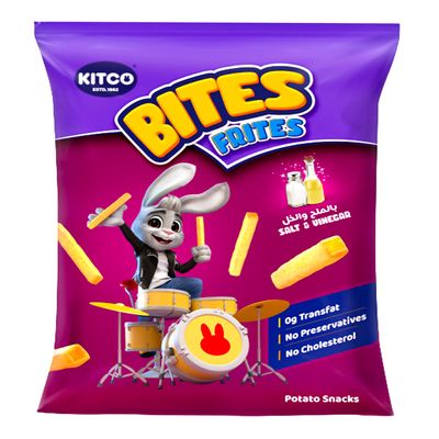 Kitco Potato Sticks Bites Frites With Salt And Vinegar 90 G