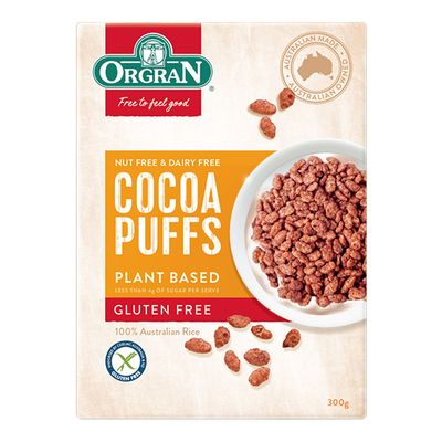 Orgran Cacao Puffs Gluten Free 300 G