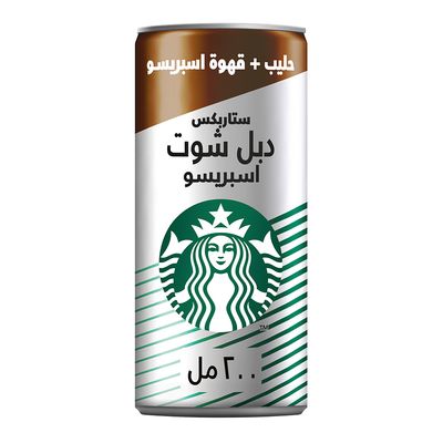 Starbucks Ice Coffee Double Shot Espresso With Milk 200 ML
