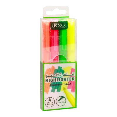 Roco Highlighter Fluorescent 4 Colors