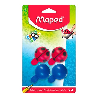 Maped Croc Croc Sharpener Easy 4 Pieces