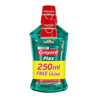 Colgate Plax Mouthwash Freshmint 500 ml+ 250 ml Free