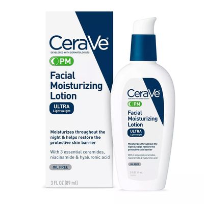 CeraVe Night Moisturizing Facial Lotion with Hyaluronic Acid, Niacinamide and Ceramides - 89 ml