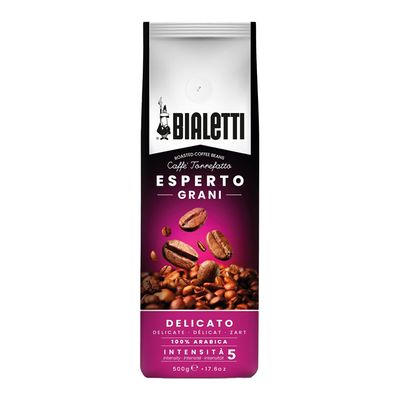 Bialetti Roasted Coffee Beans Delicato - Medium Roast ( Imported) - 500g