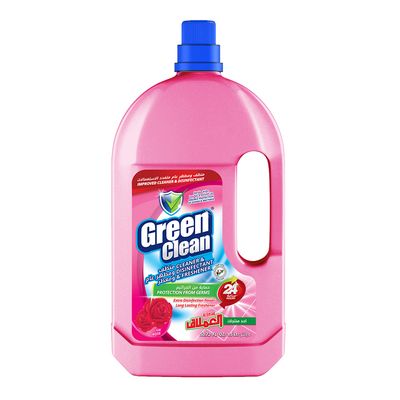 Green Clean Cleaner & Disinfectant & Freshener Rose 1.5 L