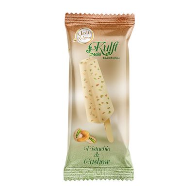 Al Amal Ice Cream Kulfi Pistachio And Cashew - 65ml
