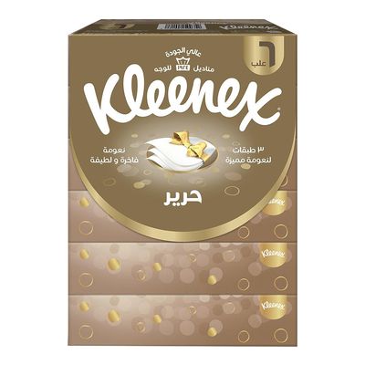 Kleenex Facial Tissue Silk 3 Ply 54 Sheets × 6