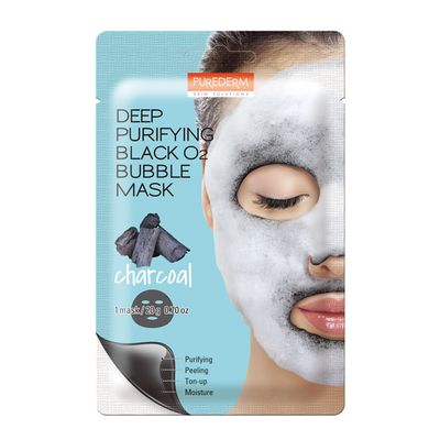 Purederm Charcoal Mask With Oxygen Bubbles - 20g