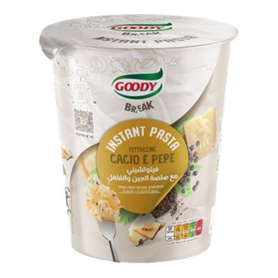 قودي مكرونة كوب سريعة التحضير فيتوتشيني مع صلصة الجبن والفلفل - 70 جرام