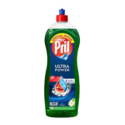 بريل سائل غسيل الصحون الترا باور برائحة التفاح - 1.25 لتر