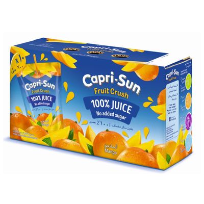 Capri Sun Juice Mango No Added Sugar 200 ML × 10 Box