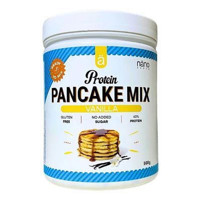 Nano Supps Pancake Mix Protein Vanilla Flavored  No Added Sugar 500 G