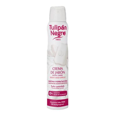 Tulipán Negro Body Deo Spray Soap Cream Scent 0% Alcohol And Aluminum Salts Free - 200ml