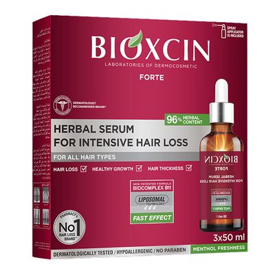 Bioxcin Forte Anti-Hair Loss Serum - 50ml × 3