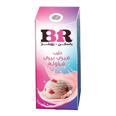 باسكن روبنز حليب بنكهة فيري بيري فراولة - 180 مل