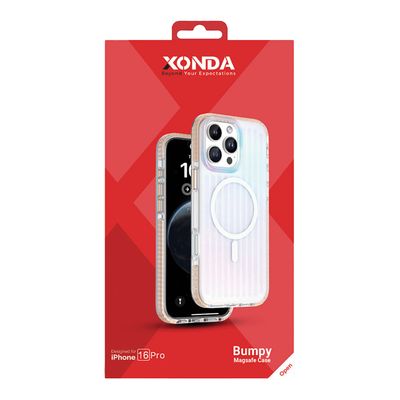 XONDA Bumpy Magsafe Phone Case Pink - iPhone 16 Pro