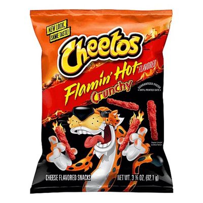 Cheetos Crunchy Flamin' Hot Cheese Flavored Snacks ( Imported ) - 92.1g