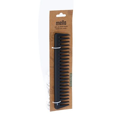 Mella Wide Head Hair Styling Comb - Black