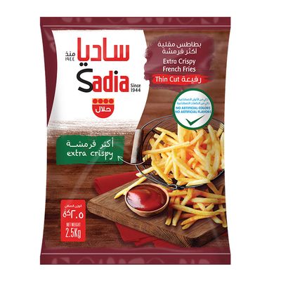 ساديا بطاطس مقلية رفيعة اكثر قرمشة - 2.5 كج