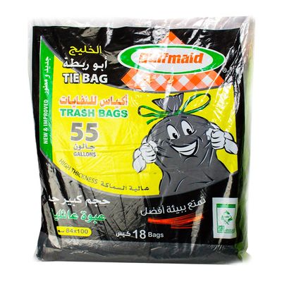 Gulfmaid Trash Bags Tie High Thickness X Large 55 Gallons
