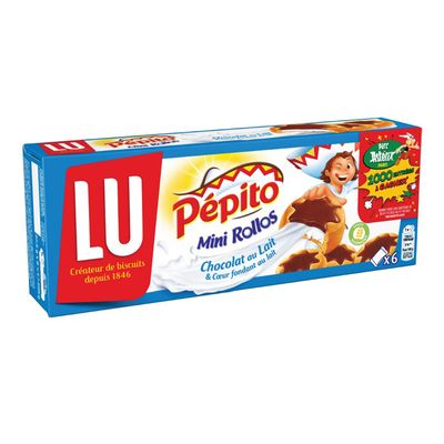 LU Pépito Biscuit With Milk Chocolate Filling - 225g