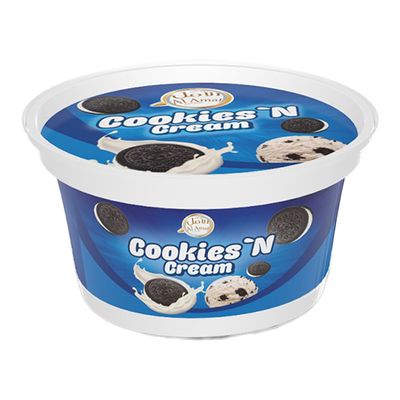 Al Amal Ice Cream Cookies N Cream Cup - 100ml