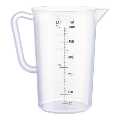 AN Measurement  transparent white juice jug 401182 - 2L